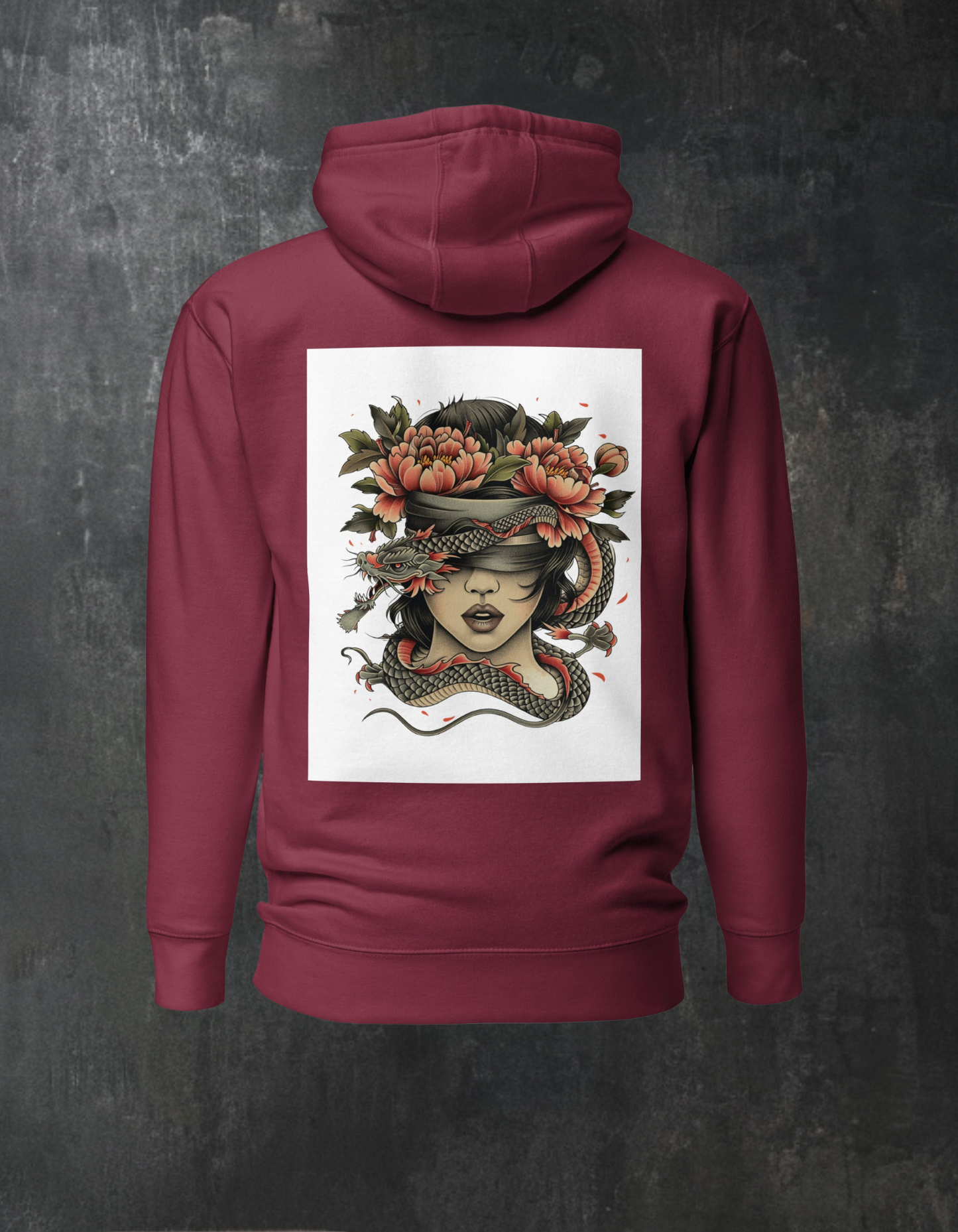 Old School Woman Premium Hoodie